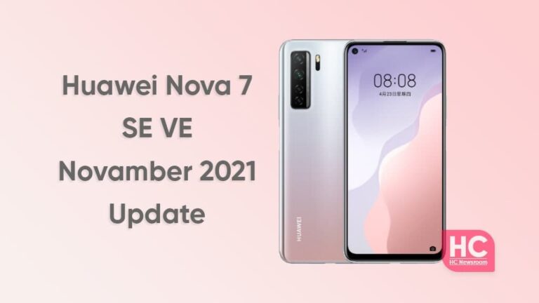 Huawei Nova Se Vitality Edition Grabs November Security Update