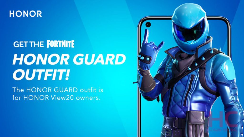 How To Redeem Fortnite S Honor Guard Outfit On Honor V20 Huawei Central