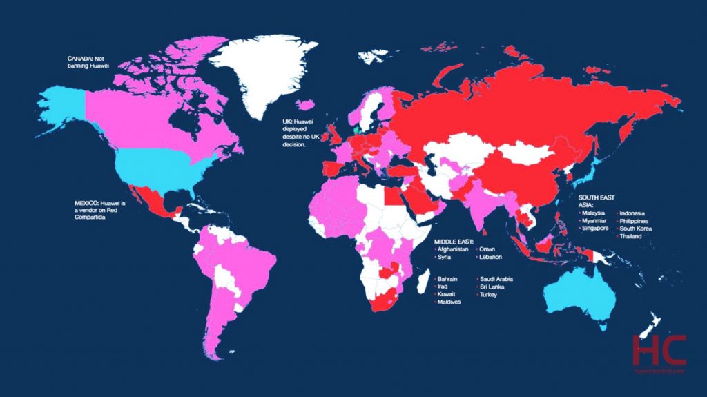 Here Are The Countries That Allowed Huawei To Build 5g List Huawei Central