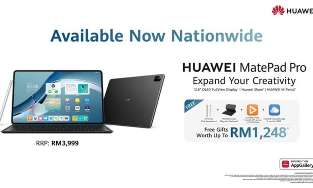 Huawei Matepad Pro 12 6 First Sale Begin In Malaysia With Gift Worth Rm1 248 Huawei Central