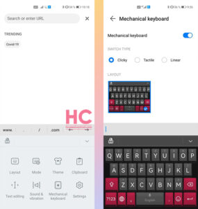 The Mechanical Keyboard mode of Huawei Celia Keyboard is amazing ...