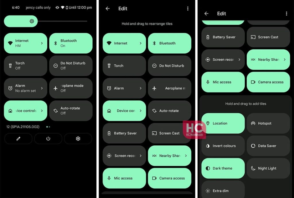 Android 12: How to customize Quick Settings Tiles