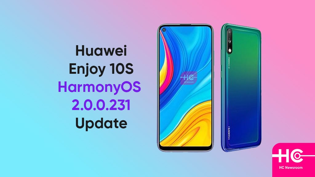 Huawei Enjoy 10S Reçoit La Mise À Jour Logicielle Harmonyos 2.0.0.231 [China]