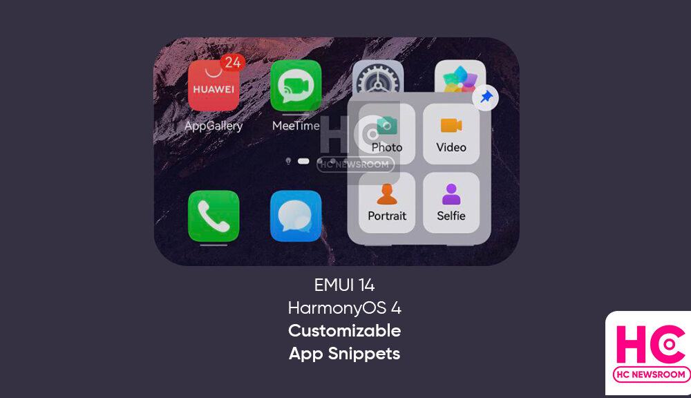 EMUI 14 And HarmonyOS 4 Should Bring Customizable App Snippets - Huawei ...