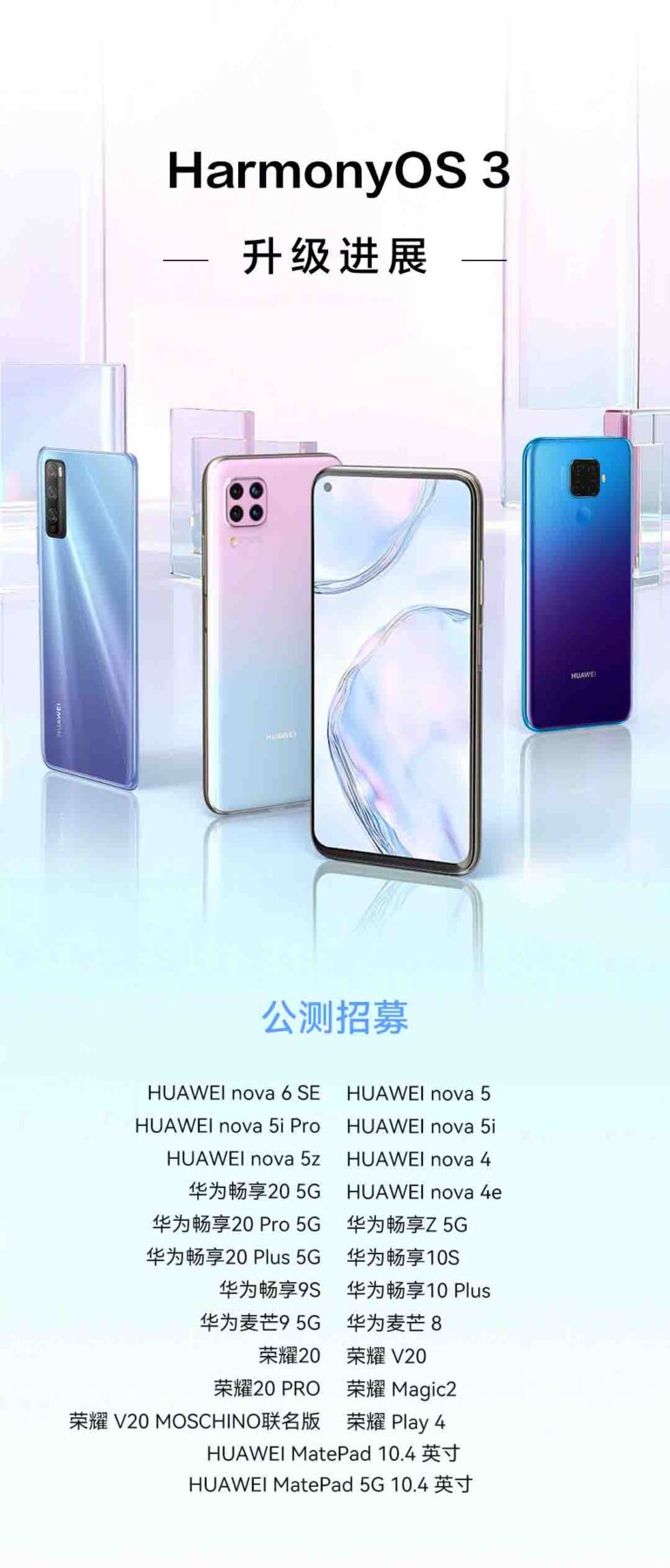 24 Huawei Devices Gets HarmonyOS 3 Public Beta - Huawei Central