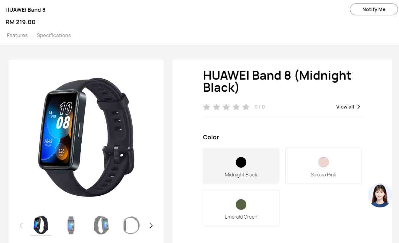 Huawei Band 8 Coming To Malaysia On 1 June; Retails At RM219 