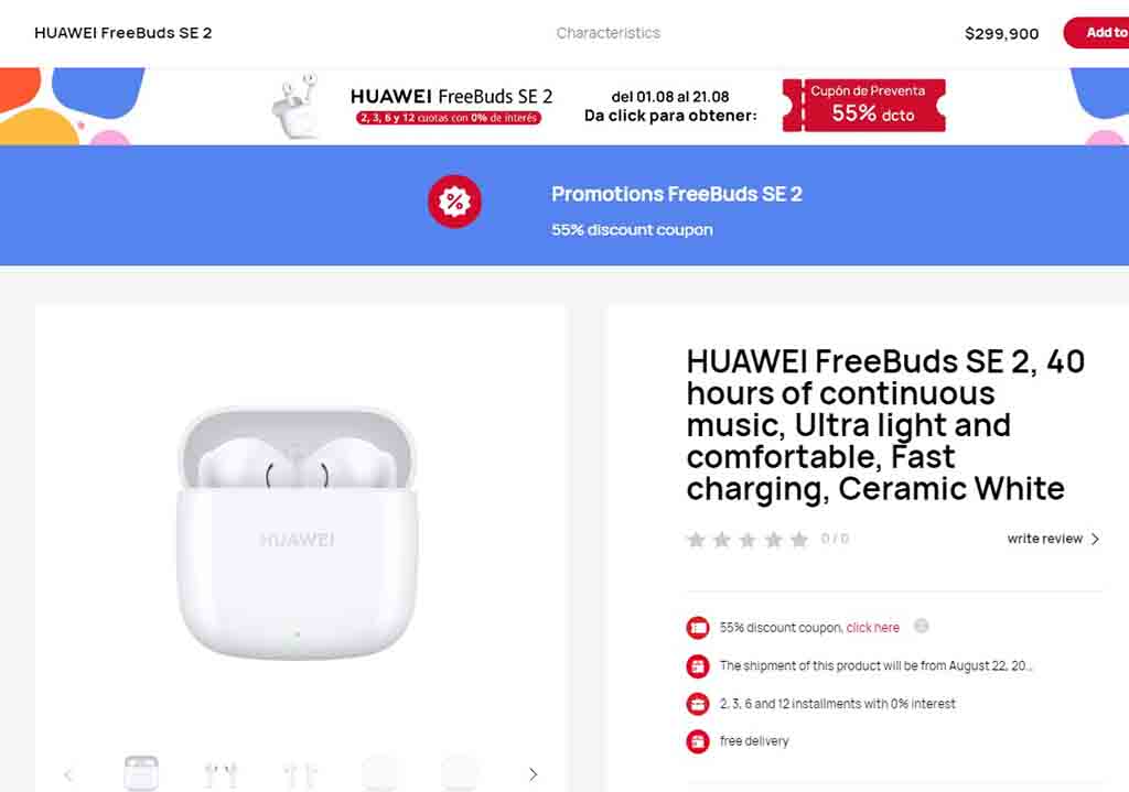 Huawei FreeBuds SE 2 launched globally with 40 hours playtime, lightweight  build - Gizmochina