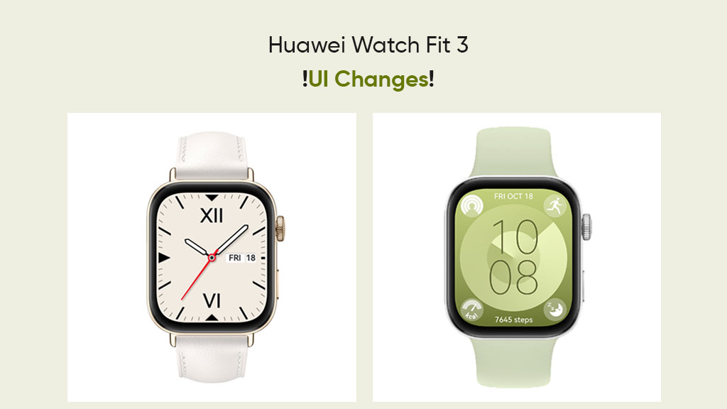 Huawei Watch Fit 3 user interface