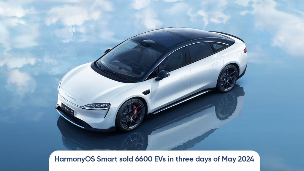 HarmonyOS EV sales 6600 units