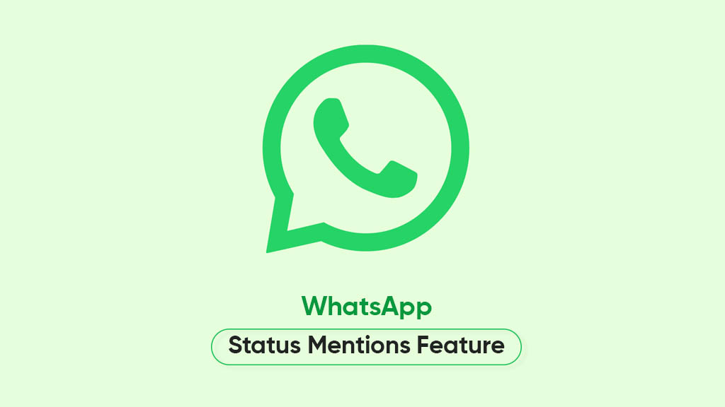 WhatsApp status mention feature