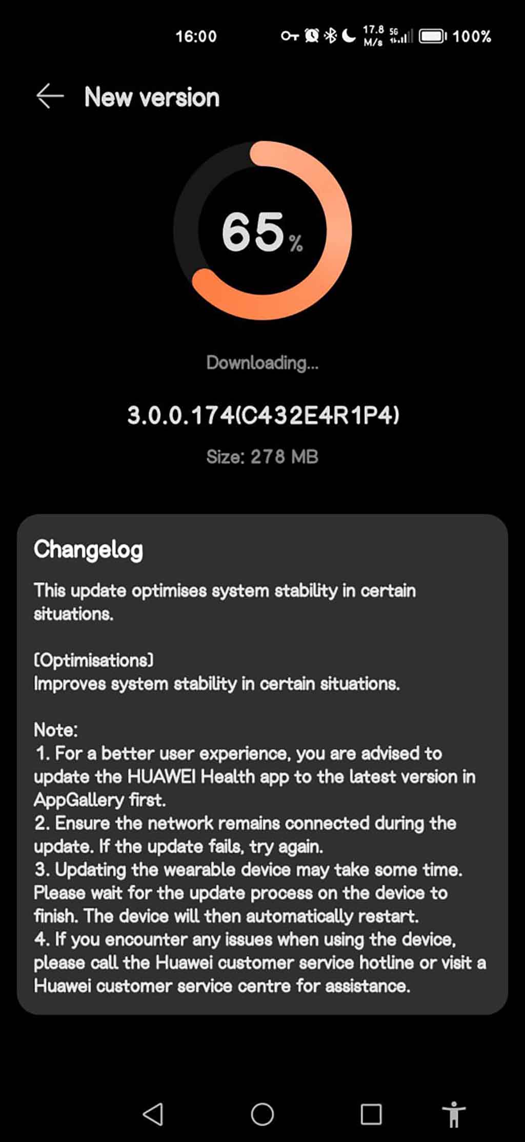 Huawei Watch 3 Active May 2024 update