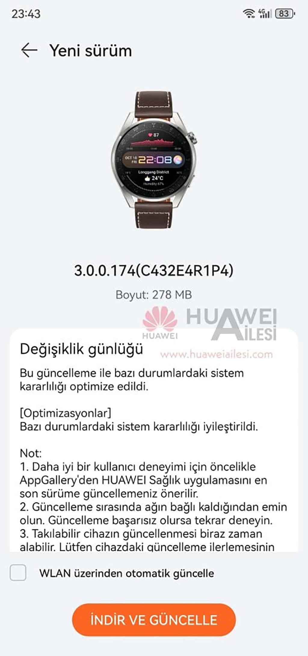 Huawei Watch 3 series May 2024 update