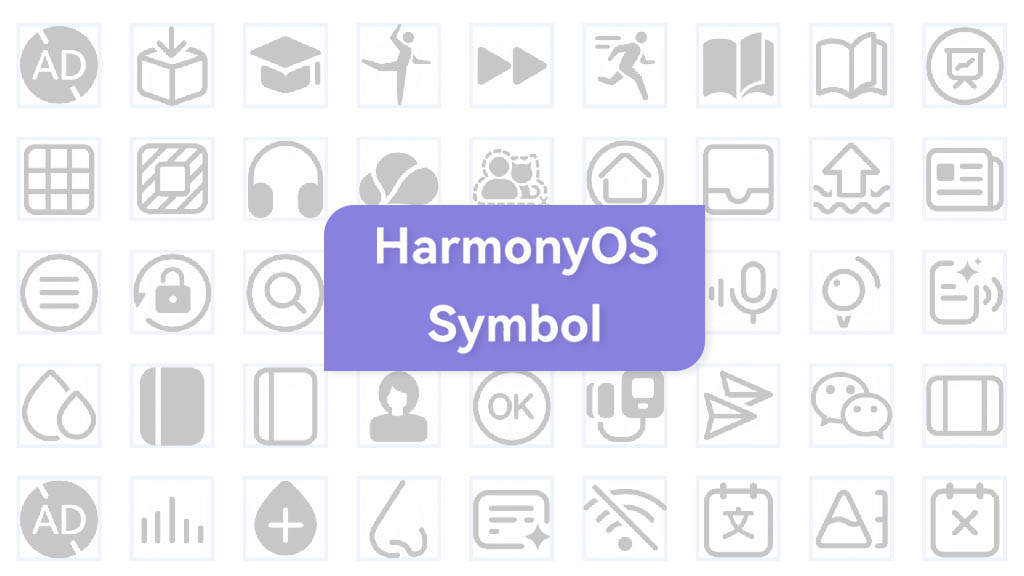 Huawei HarmonyOS Symbol icons