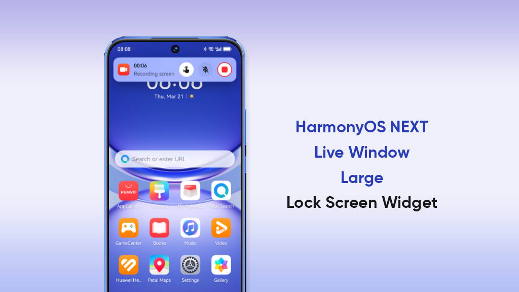 HarmonyOS NEXT lock screen widget