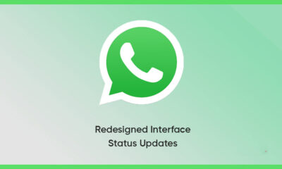 WhatsApp status updates interface