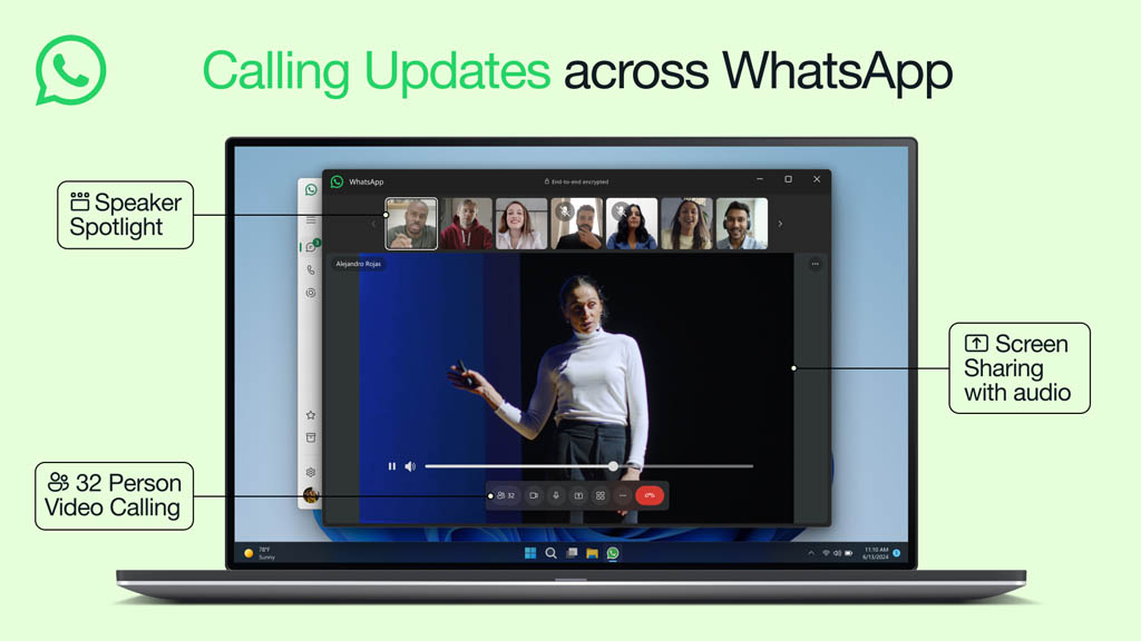 Возможности видеозвонков в WhatsApp