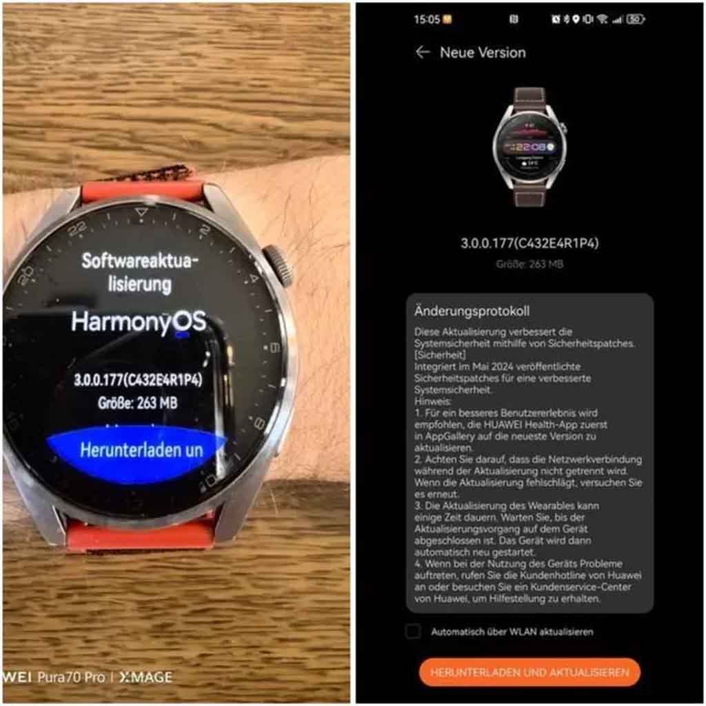 Huawei Watch 3 Pro May 2024 update global