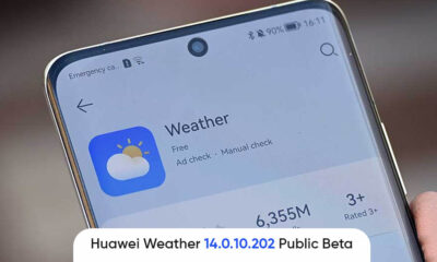 Huawei Weather beta home screen widget