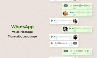 WhatsApp voice message transcripts language