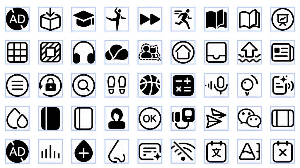 Huawei HarmonyOS Symbol icons
