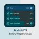 Android 15 battery widget