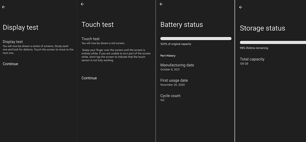 Diagnostic des appareils Android 15