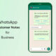 WhatsApp customer notes feature