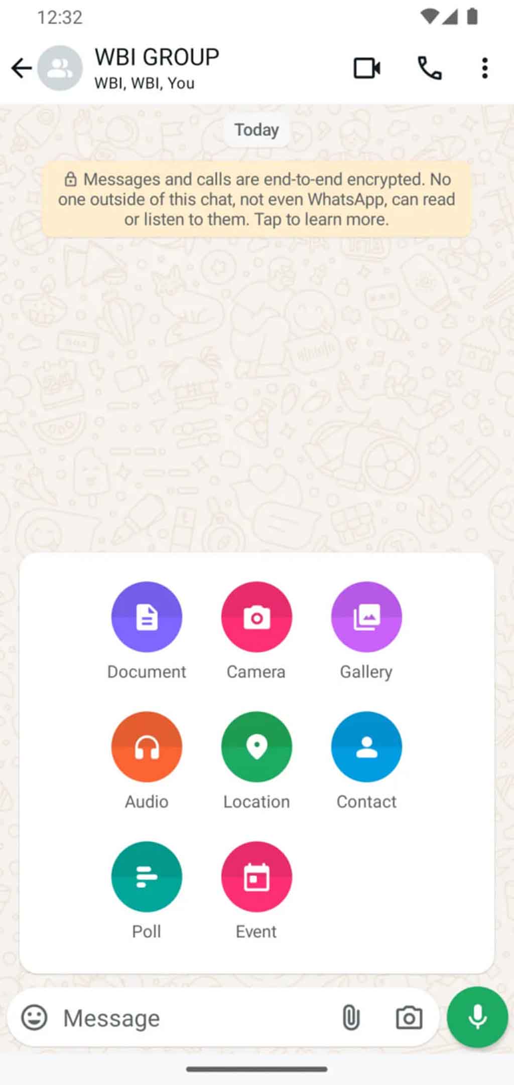WhatsApp Events Group Feature