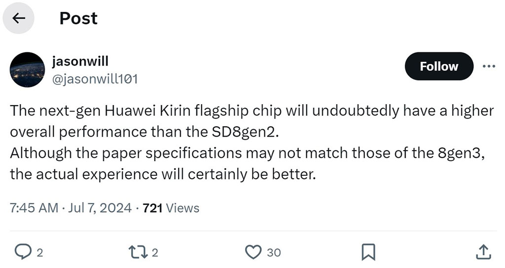 Huawei Kirin Snapdragon 8 Gen 2