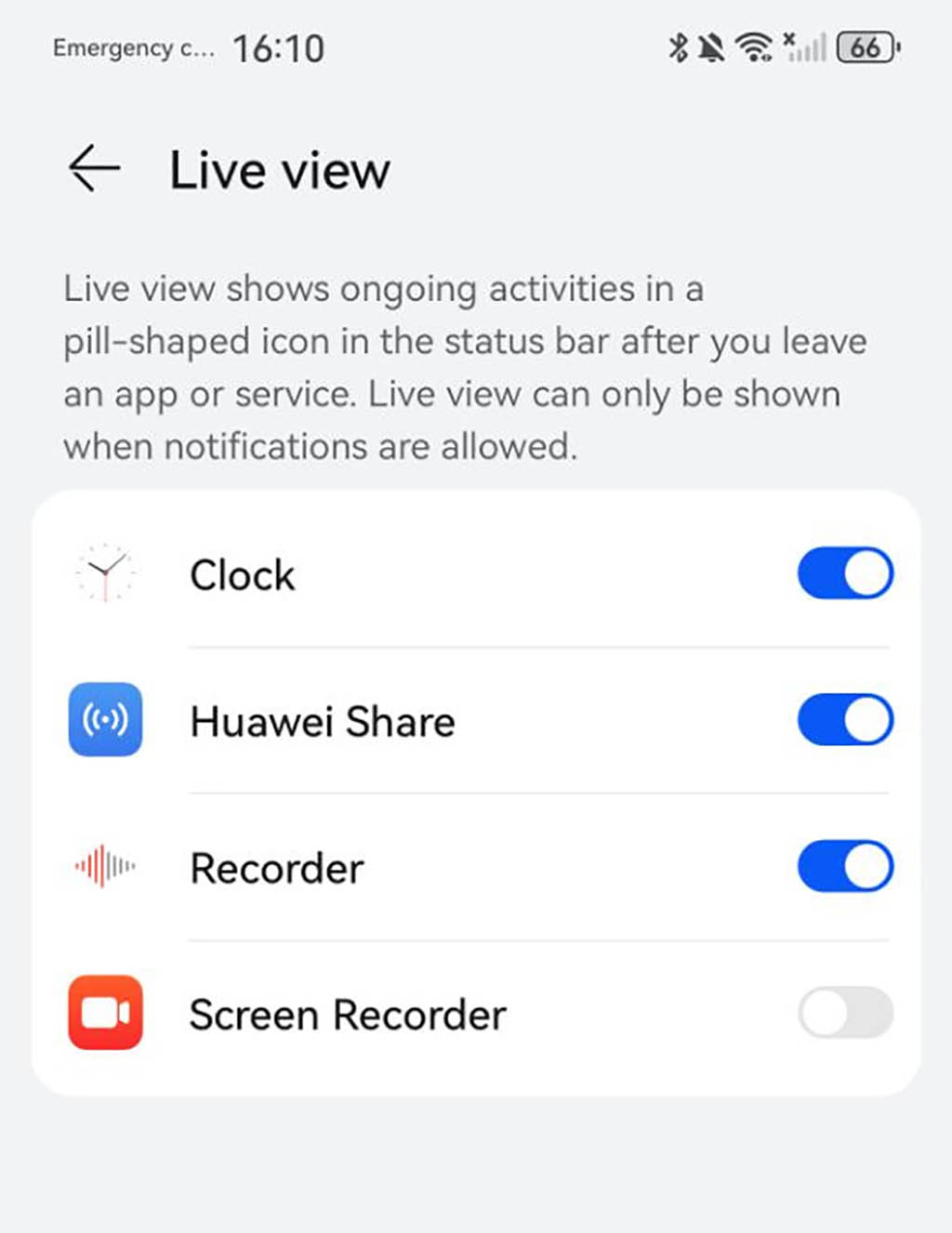 EMUI 14.2 Live View