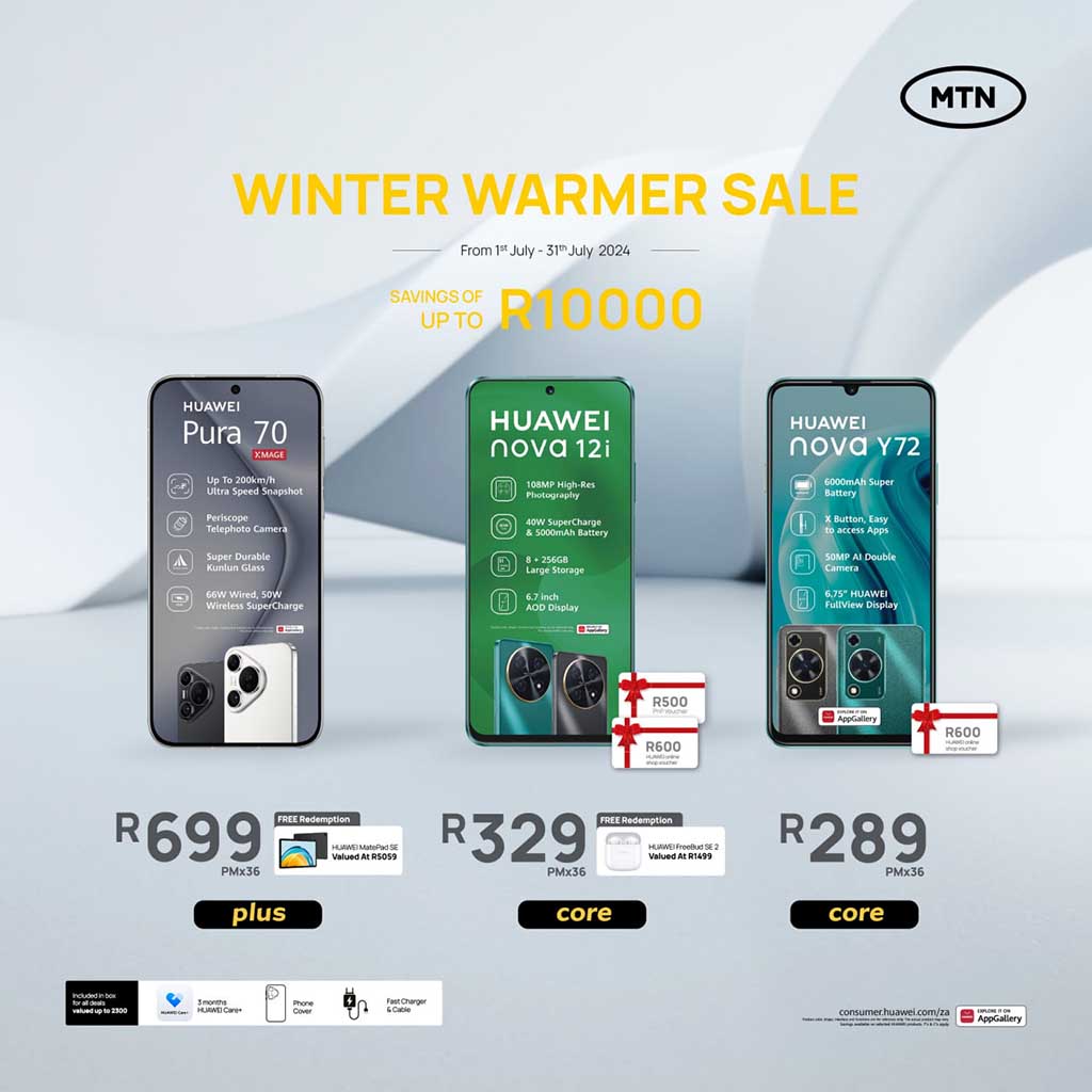 Huawei South Africa Winter Warmer Sale