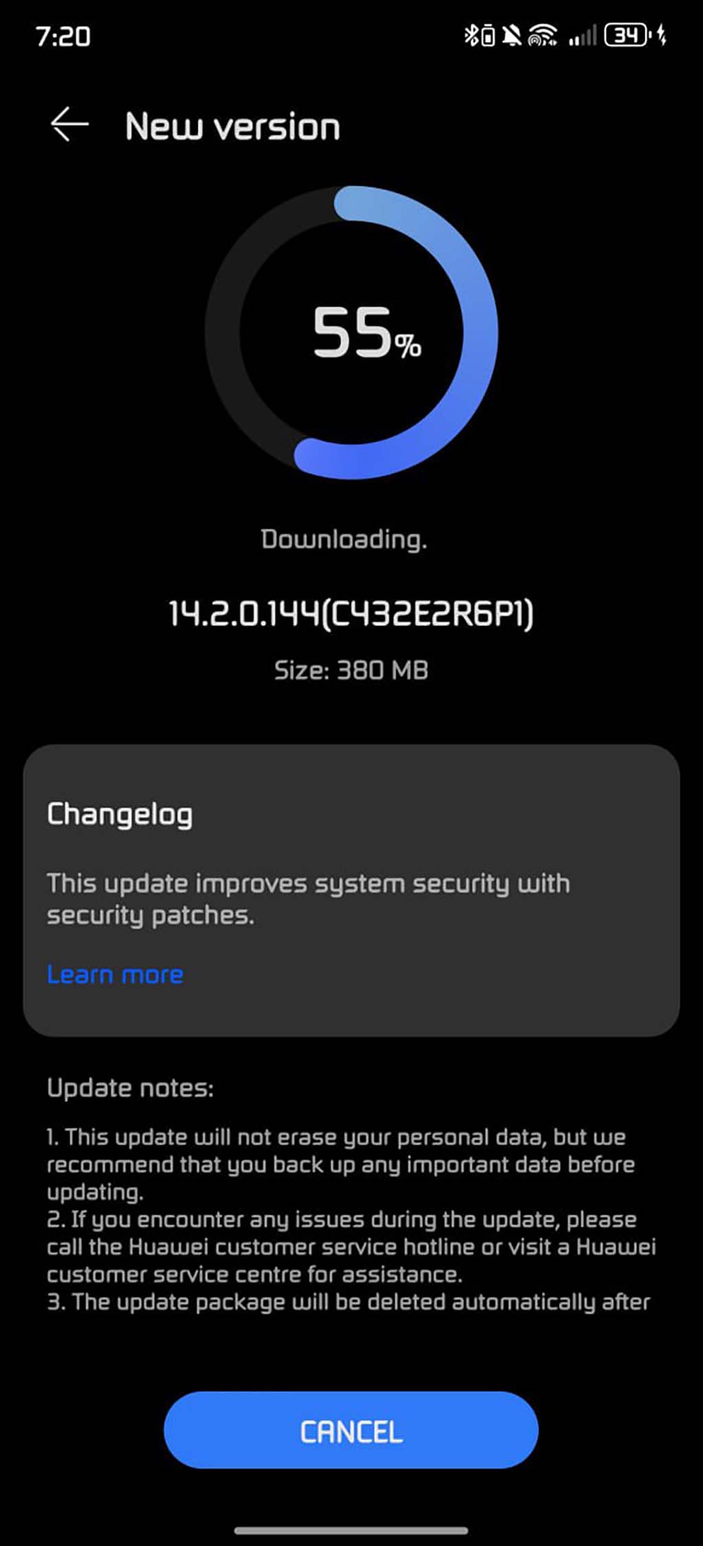 Huawei P50 Pro July 2024 update