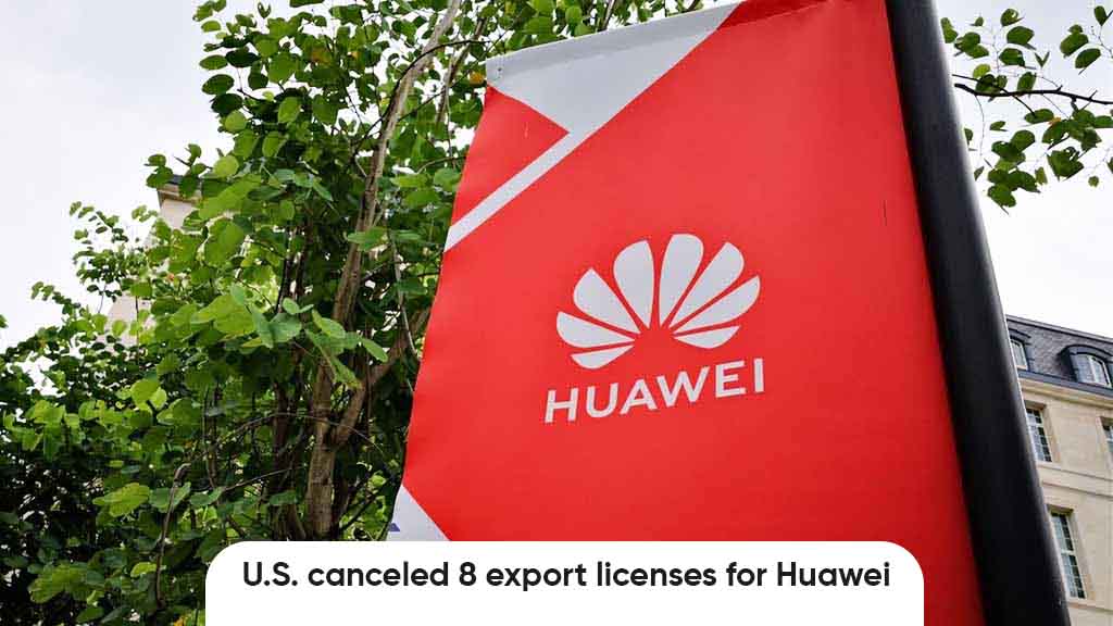 Huawei export licenses US