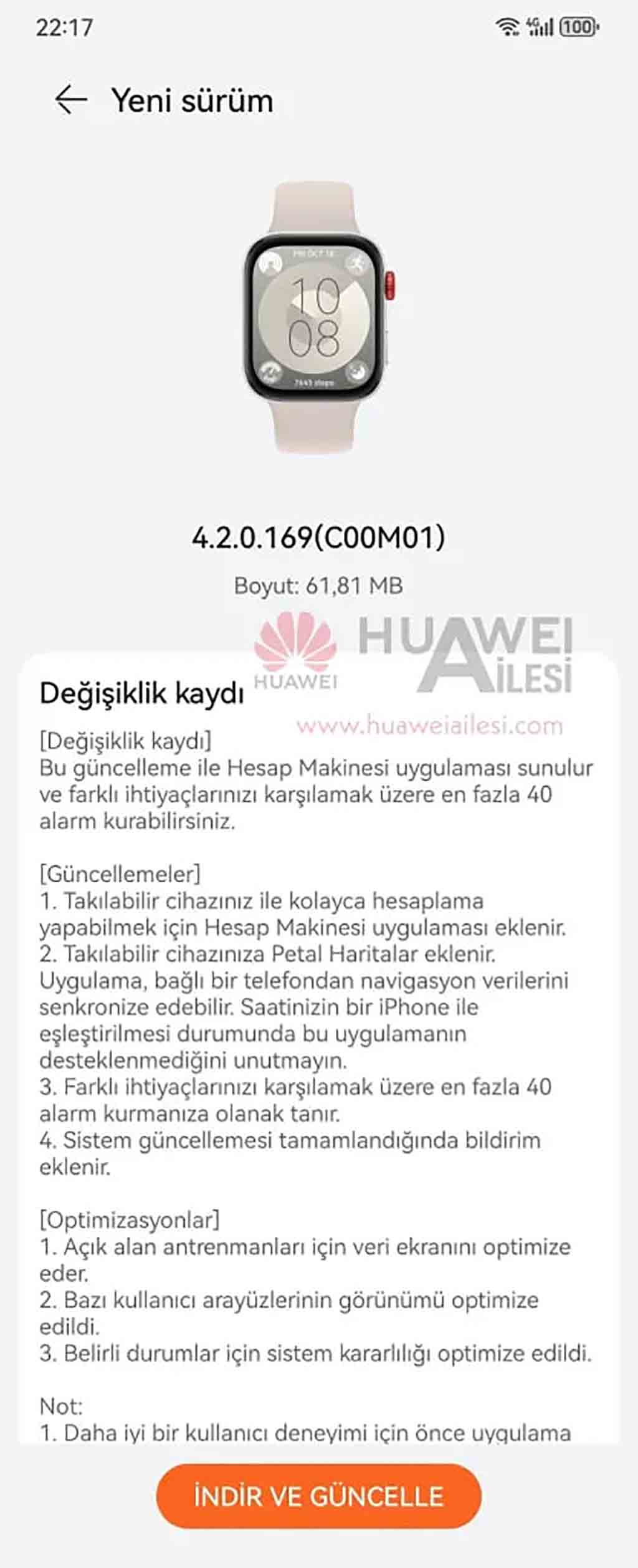 Huawei Watch Fit 3 July 2024 update