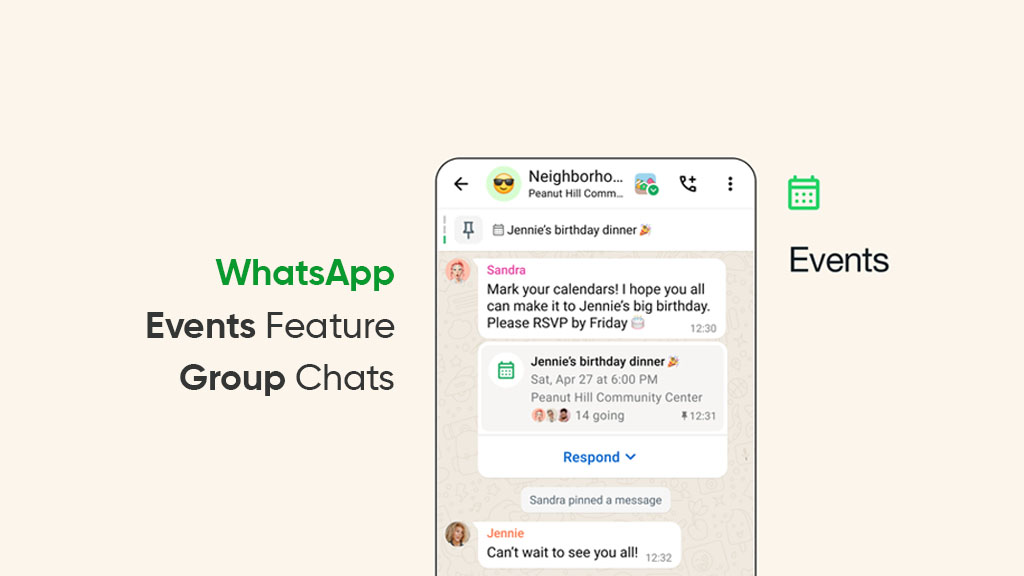 WhatsApp Events Group Feature