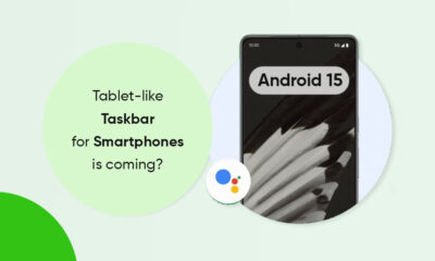 Android 15 taskbar smartphones