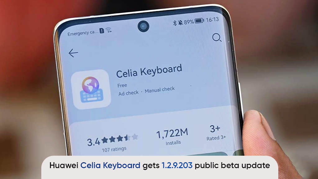 Huawei Celia Keyboard voice editing update