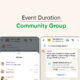 WhatsApp Community Event Duration