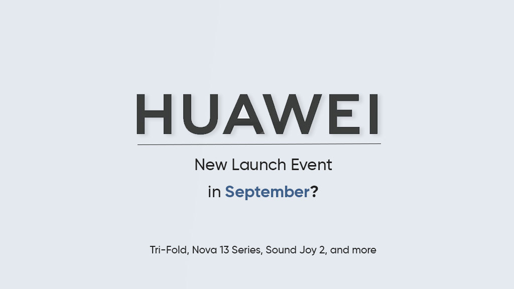 Huawei launch event September