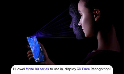 Huawei Mate 80 in-display 3D face recognition