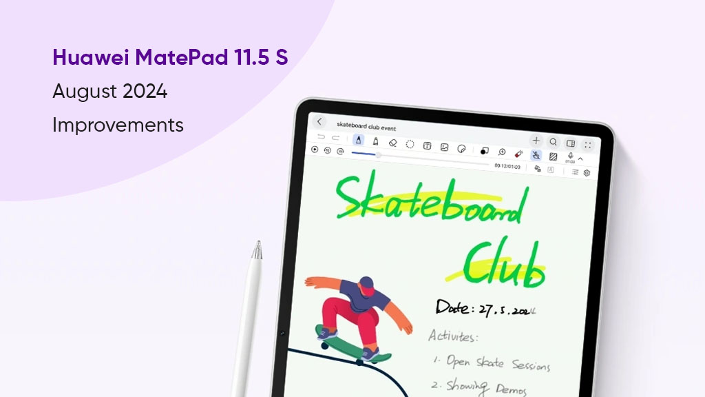 Huawei MatePad 11.5 S August 2024 update