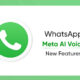 WhatsApp Meta AI voice features