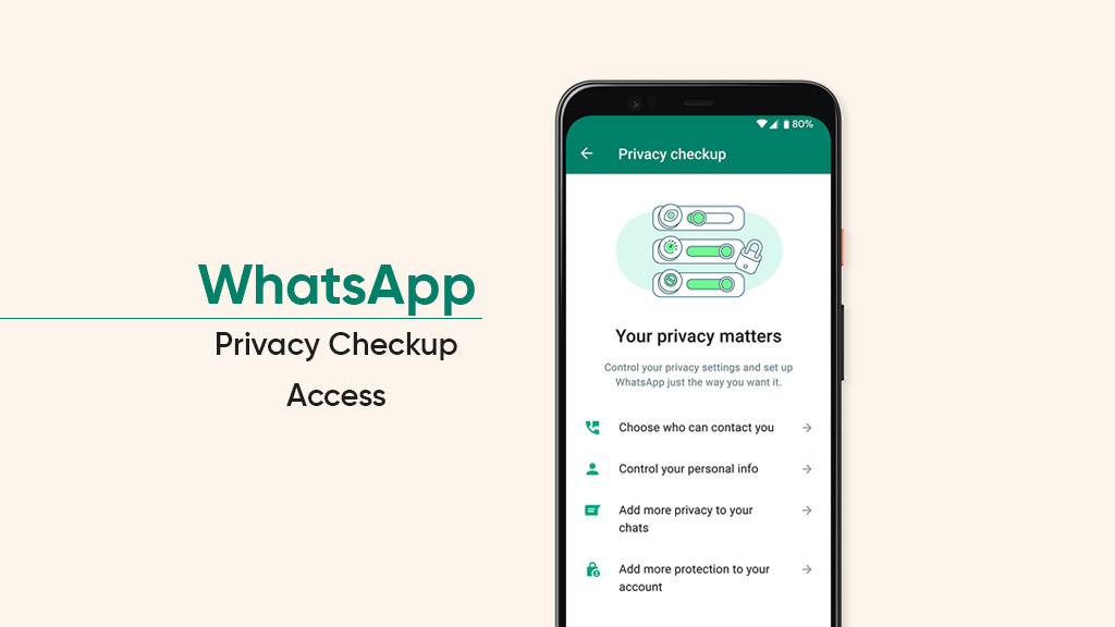 WhatsApp Privacy Checkup Access