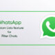 WhatsApp custom lists feature