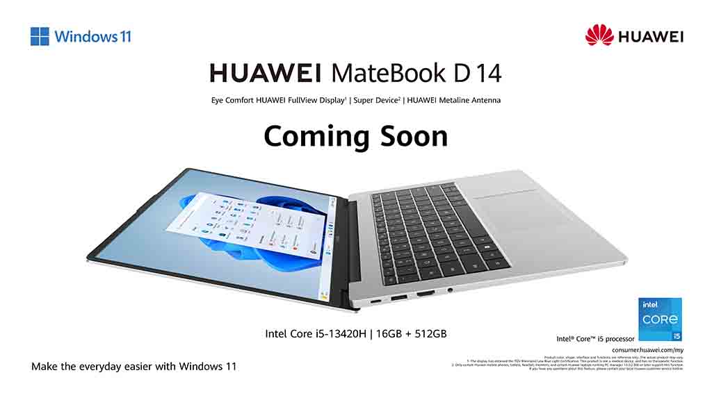 Huawei MateBook D 14 2024 Malaysia