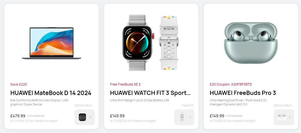 Huawei UK Back to School sale