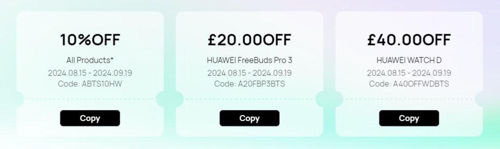 Huawei UK Back to School sale