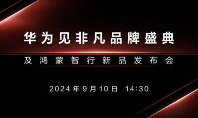 Huawei Autumn launch event September 10