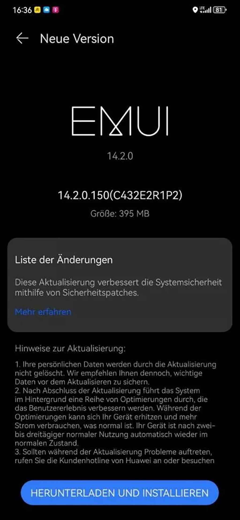 Huawei Mate 50 Pro September 2024 update