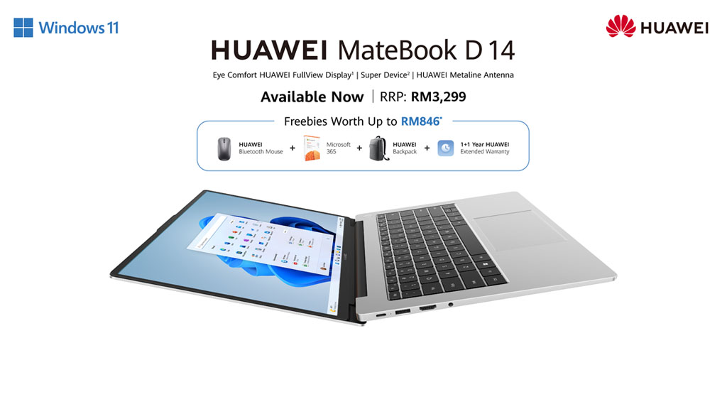 Huawei MateBook D 14 2024 launched Malaysia